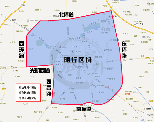 廊坊市限行区域-廊坊市限行区域图-第4张图片