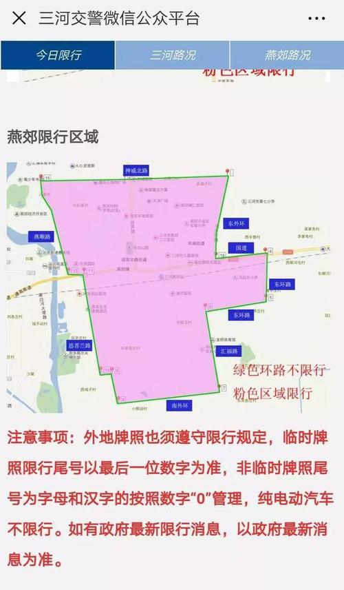 【燕郊限行区域,燕郊限行区域图】-第8张图片