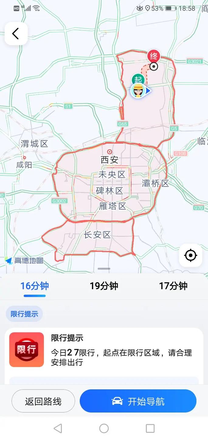 西安限行区域地图(咸阳西安限行区域地图)-第2张图片