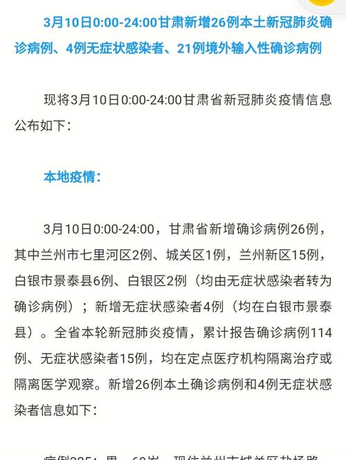 2021年甘肃省疫情情况，2021年甘肃疫情最新新闻-第5张图片