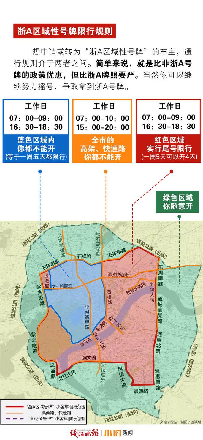 杭州双休日限行-杭州双休日限行时间和范围图-第6张图片