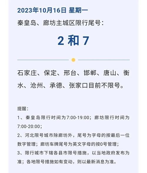 今日廊坊限号-今天廊坊限号车号-第3张图片