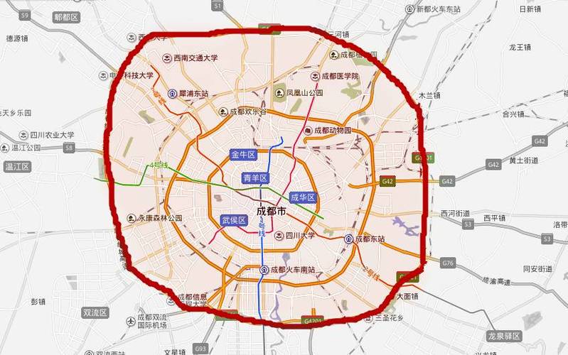 成都限行区域地图(成都限行区域地图 限号)-第2张图片