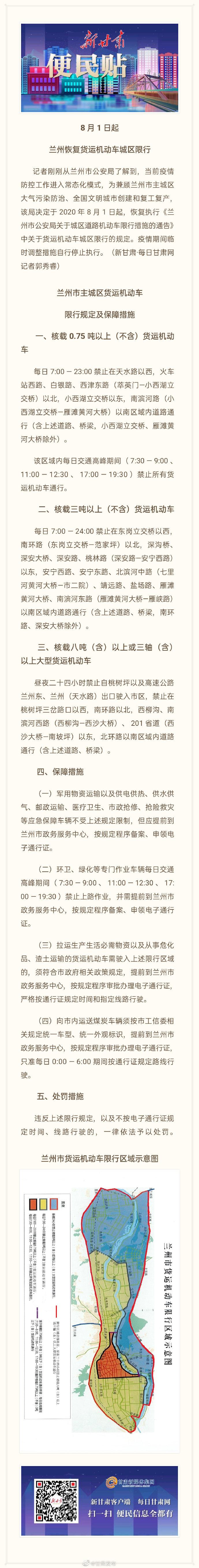 兰州车辆限行/兰州车辆限行区域-第3张图片