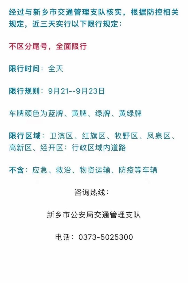 新乡市还限号吗，新乡市限号吗2024-第2张图片