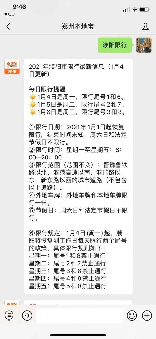 濮阳最新限号/濮阳限号通知2020-第2张图片