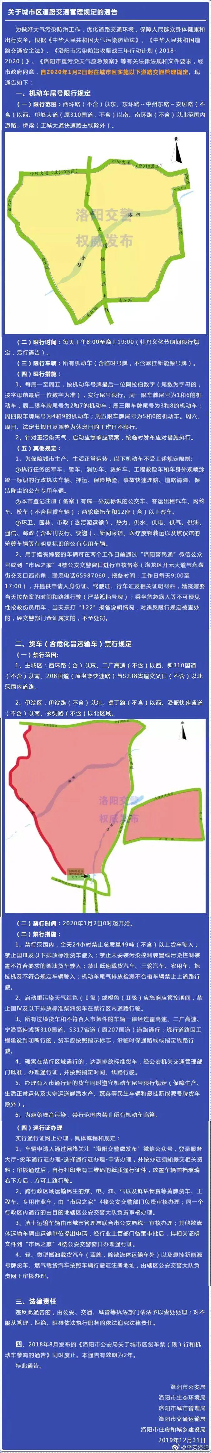 洛阳限号不，洛阳限号不外地车可以走吗