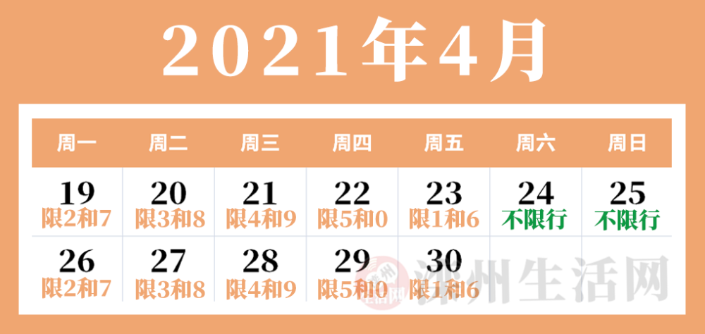 滦州市限号查询/滦州限号查询2021-第4张图片