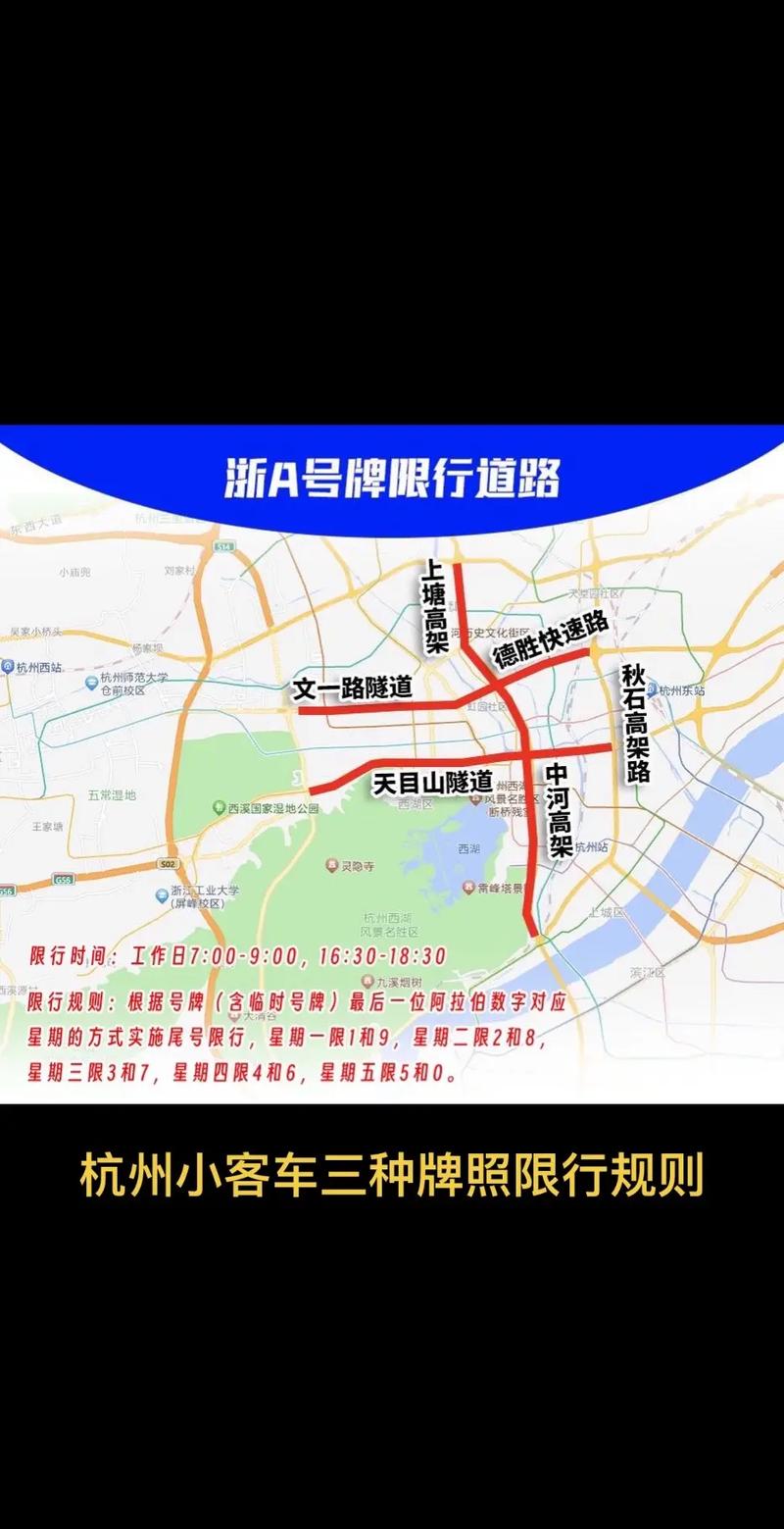 杭州道路限行/杭州道路限行新规定-第5张图片