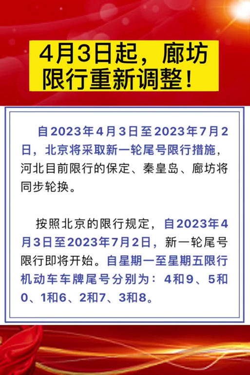 三河市限行区域，三河限行吗2020-第4张图片