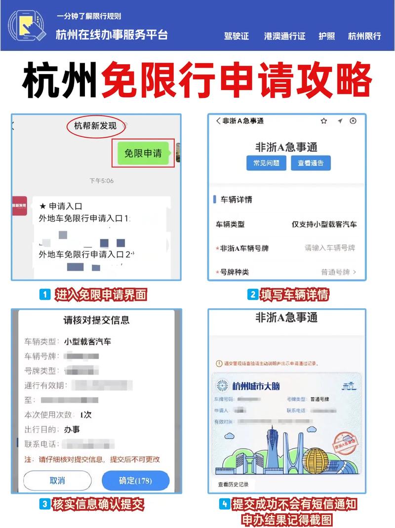 外地车杭州限行申请/外地车限行在杭州怎么申请-第3张图片