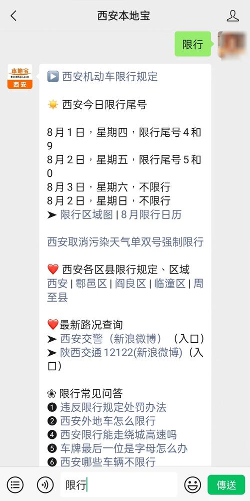 西安明天限号，西安明天限号几点到几点结束-第5张图片