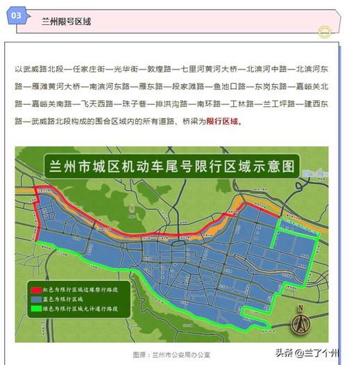 兰州市限行-兰州市限行路段范围高清图-第5张图片