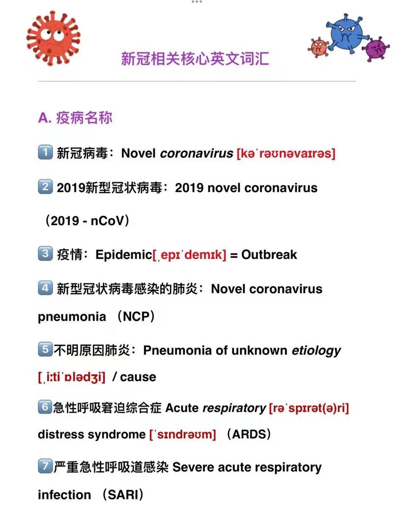 新冠疫情英语/新冠疫情英语短语-第5张图片