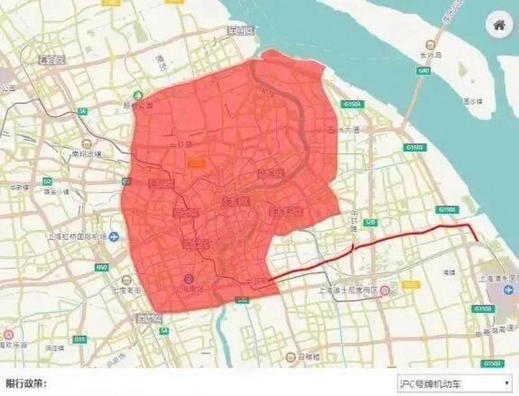 【沪c限行地图,沪c限行区域 上海】-第5张图片