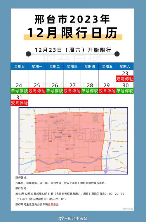 邢台机动车限行-邢台机动车限行区域-第4张图片