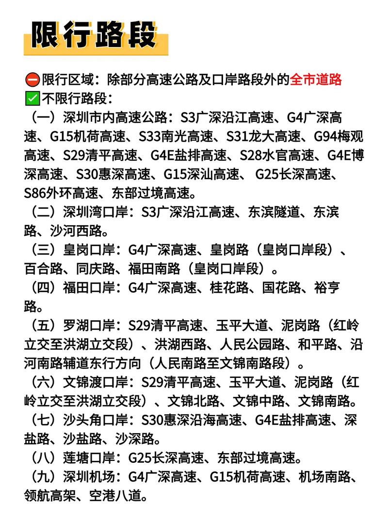 深圳市限行，深圳市限行时间2025年新规定是什么-第8张图片