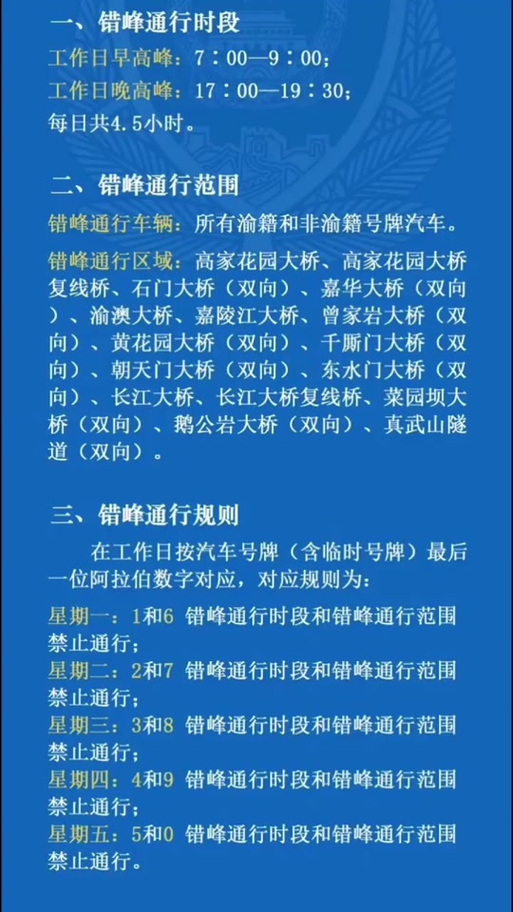 重庆车限行-重庆车限行被拍到怎么处罚-第2张图片