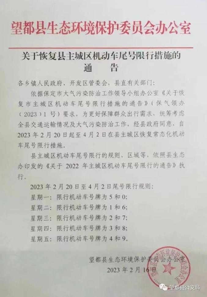 【望都县限号区域,望都县限号区域范围】-第4张图片