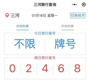 【2017三河限号最新消息,2020年三河市限号吗】-第1张图片 【2017三河限号最新消息,2020年三河市限号吗】-第1张图片