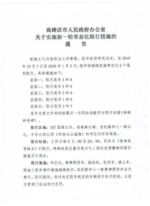 高碑店限号吗，高碑店限号规则-第6张图片