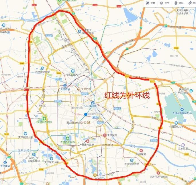 天津限号区域划分，天津限号区域划分图-第4张图片