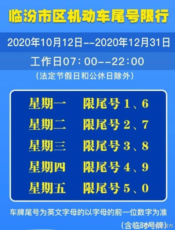 临汾2017限号最新通知,2020年临汾限号区域-第5张图片 临汾2017限号最新通知,2020年临汾限号区域-第5张图片