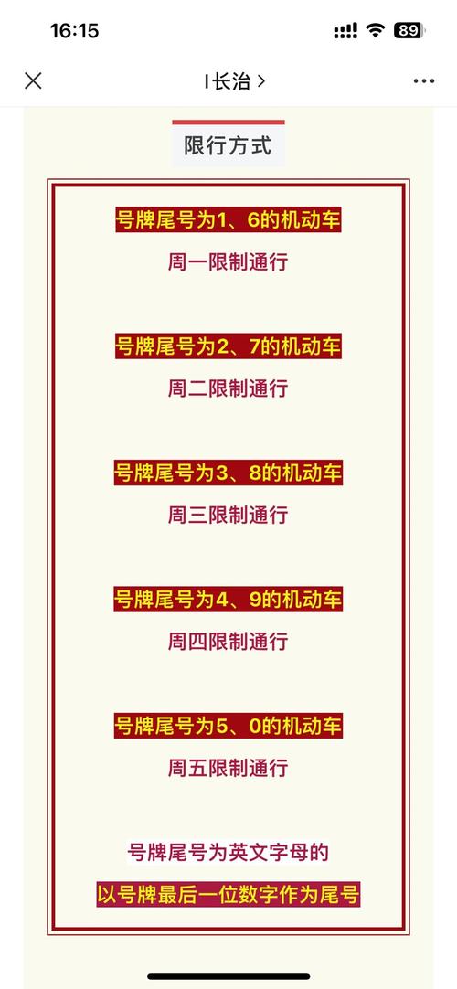 山西长治限号吗(山西长治限号通知)-第6张图片