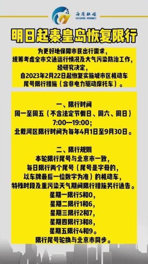 限号秦皇岛，限号秦皇岛8月-第2张图片