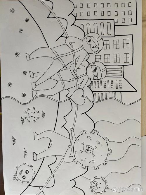 【疫情的简笔画,疫情的简笔画怎么画】