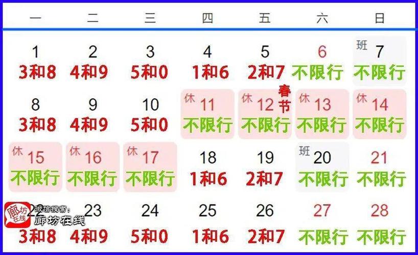 【香河限号,香河限号2024今日限几号】-第8张图片 【香河限号,香河限号2024今日限几号】-第8张图片