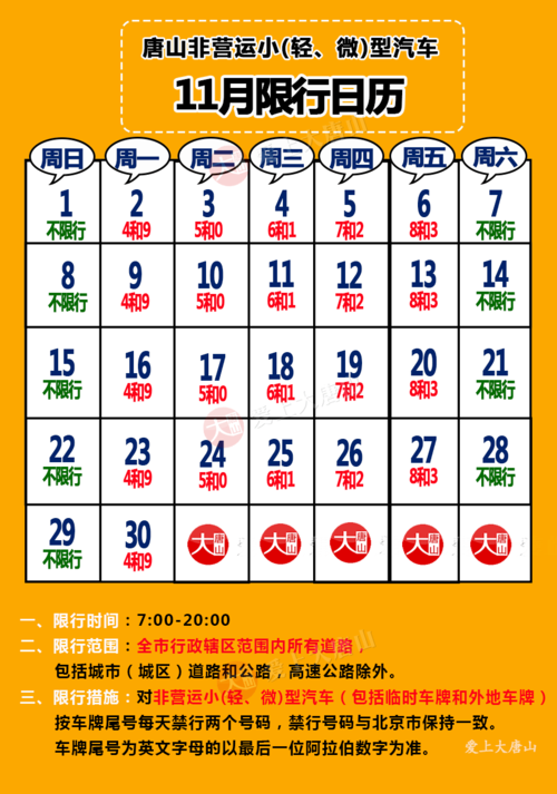 唐山11月限号-唐山11月新一轮限号-第2张图片 唐山11月限号-唐山11月新一轮限号-第2张图片