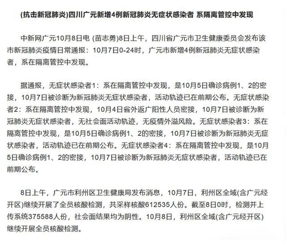 【广元市疫情,广元市疫情防控指挥部最新公告】-第1张图片 【广元市疫情,广元市疫情防控指挥部最新公告】-第1张图片