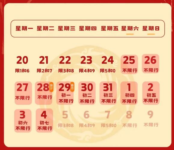 春节期间限号-春节期间限号成都限行吗-第4张图片