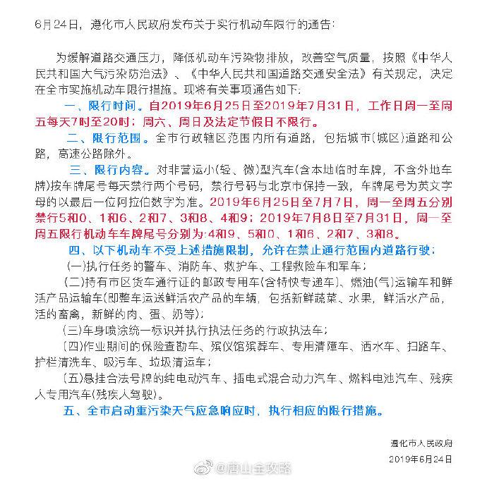 遵化限号通知2017(遵化限号时间)-第6张图片