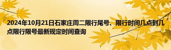 石家庄今天限行尾号是多少/石家庄今天限行的尾号是几-第5张图片 石家庄今天限行尾号是多少/石家庄今天限行的尾号是几-第5张图片