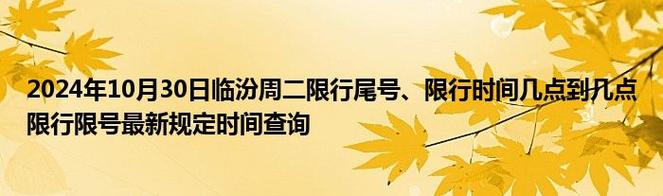 【山西临汾车辆限号规定,山西临汾车辆限号吗】-第3张图片 【山西临汾车辆限号规定,山西临汾车辆限号吗】-第3张图片